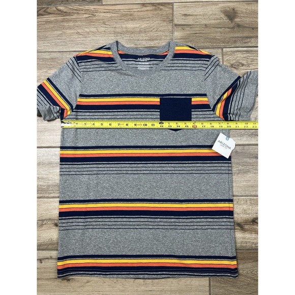 Arizona Jeans Co Crew Neck T-Shirt Retro Surf Style Stripes Size XL Boys NWT - Picture 3 of 9